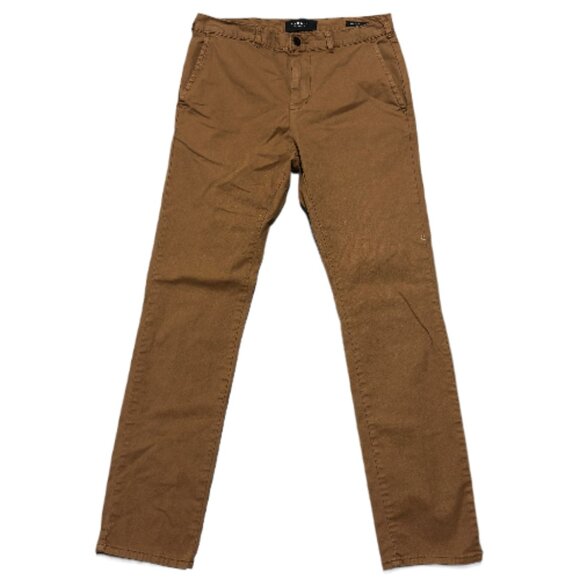 Pacsun Chino Pants Mens 31x32 Brown Los Angeles Skinny Casual Straight T themsto - Picture 1 of 16